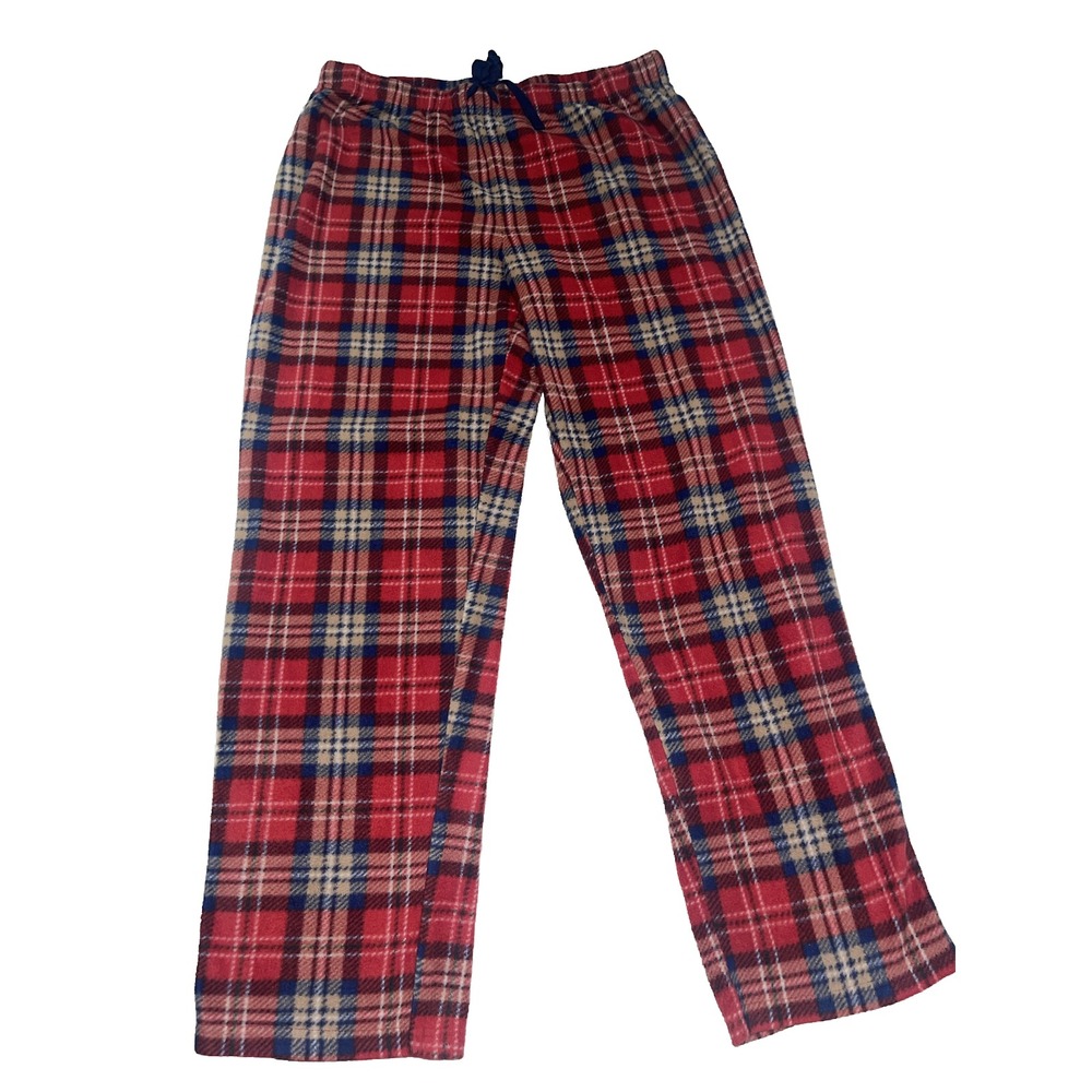 Jolly Jammies Pajama Lounge‎ Pants Red Plaid Sz LARGE Mens UNISEX